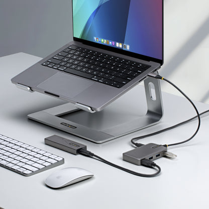 StarTech.com 5G4AB-USB-C-HUB interface hub USB 3.2 Gen 1 (3.1 Gen 1) Type-C 5000 Mbit/s Gray