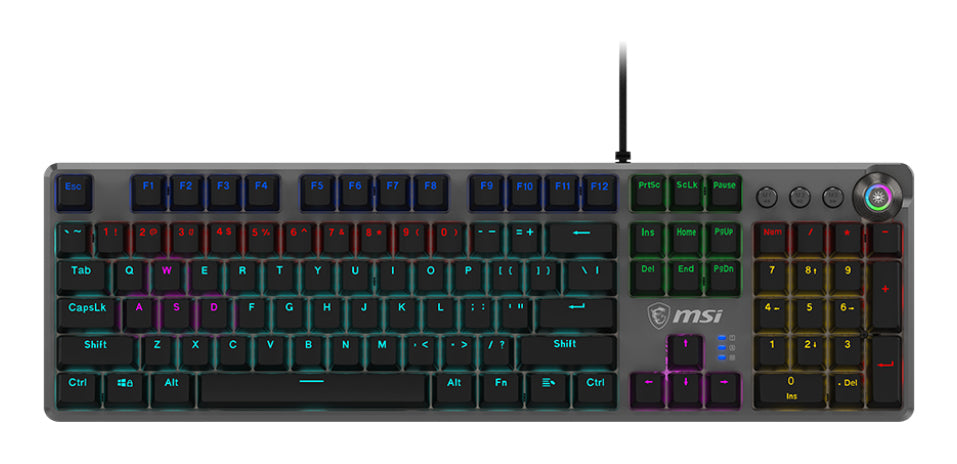 MSI FORGE GK310 keyboard Gaming USB QWERTY US International Black