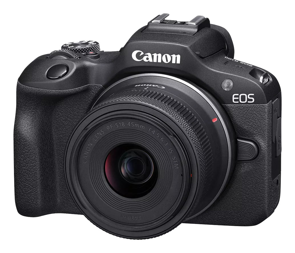Canon EOS R100 RF-S18-45mm F4.5-6.3 IS STM & RF-S55-210mm F5-7.1 IS STM MILC 24.1 MP CMOS 6000 x 4000 pixels Black