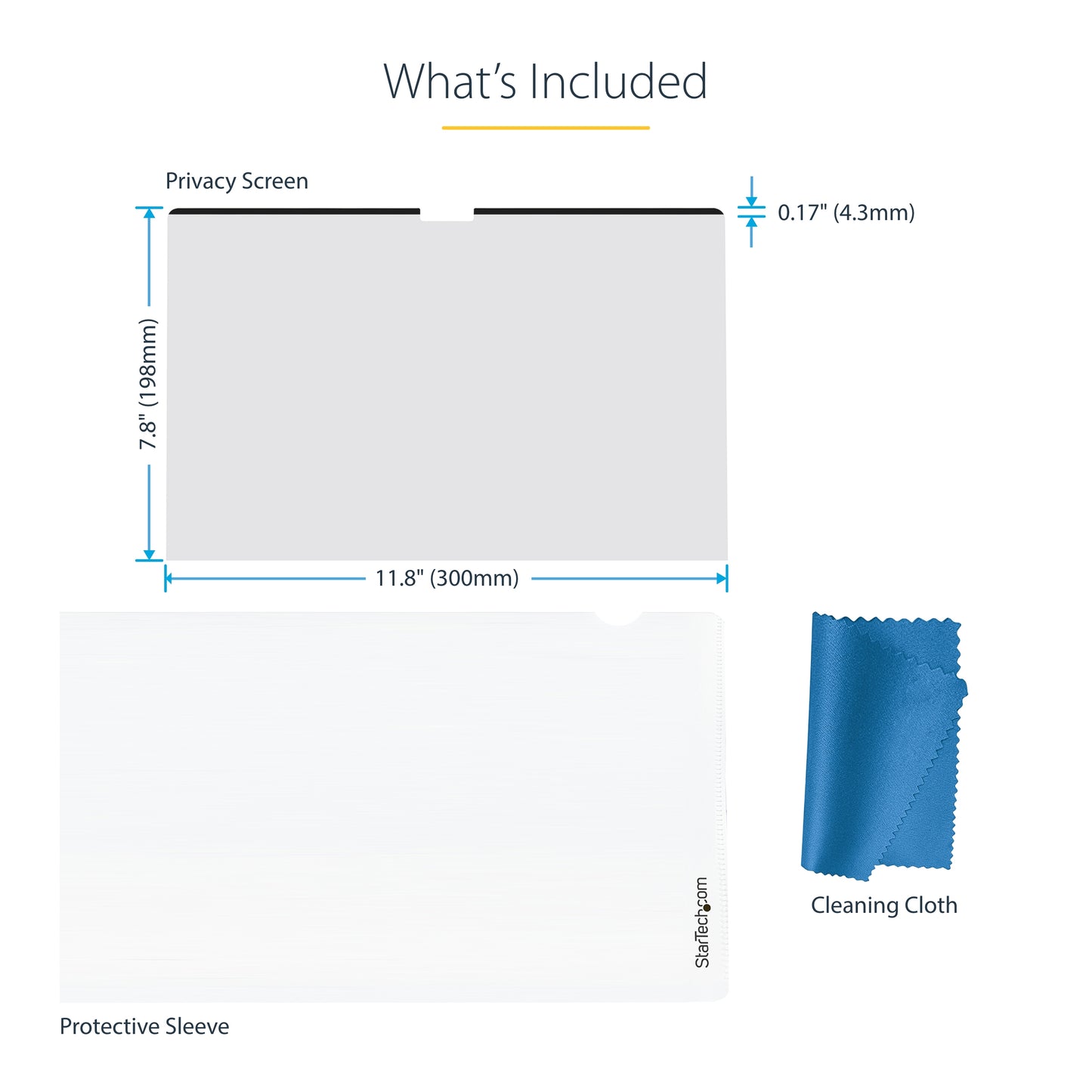 StarTech.com 13MAM-PRIVACY-SCREEN display privacy filters 13" Laptop Frameless display privacy filter