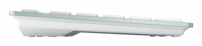 CHERRY KW 7100 MINI BT keyboard Universal Bluetooth QWERTY US English Light Green, White