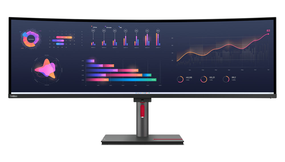 Lenovo ThinkVision P49w-30 computer monitor 49" 5120 x 1440 pixels DQHD LED Black