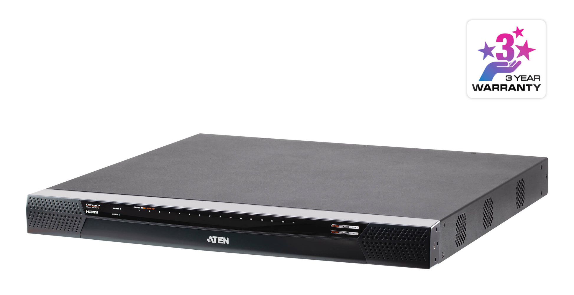 ATEN KN2116VB KVM switch Rack mounting Black
