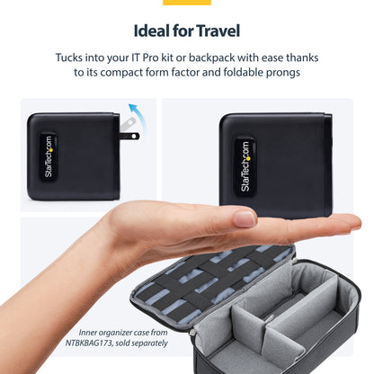 StarTech.com 2210GCN-WALL-CHARGER mobile device charger Universal Black AC Fast charging Indoor