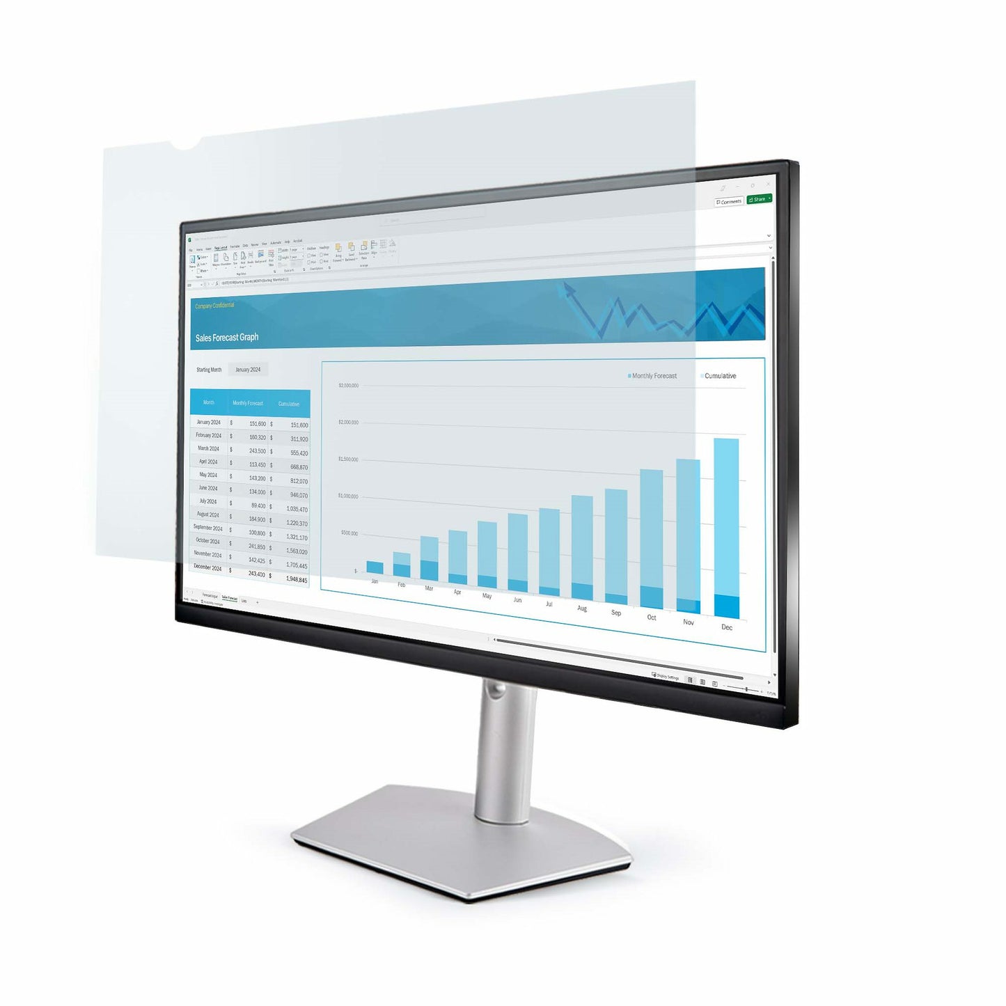 StarTech.com 2469-ANTI-BLUE-LIGHT monitor accessory Anti-glare filter