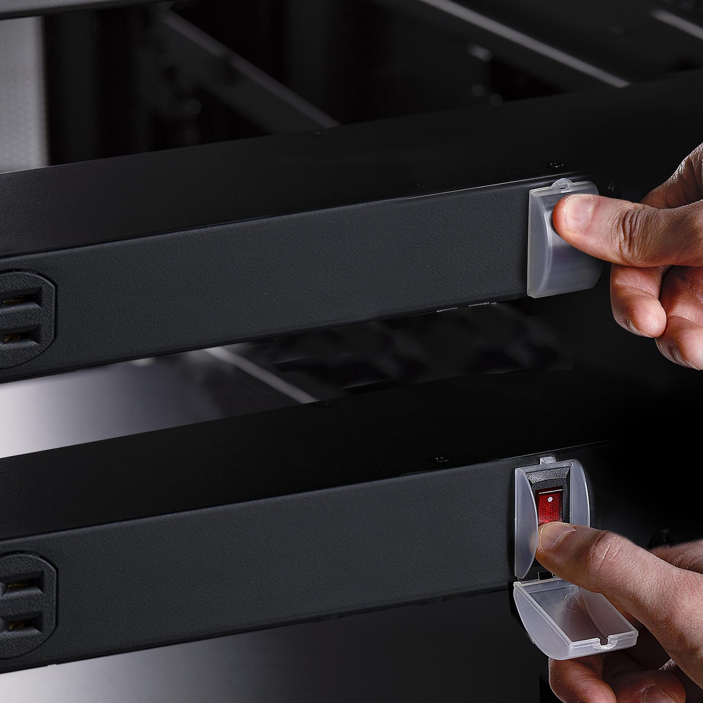StarTech.com 8NM8-RACK-MOUNT-PDU power distribution unit (PDU) 8 AC outlet(s) 1U Black
