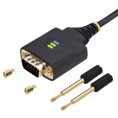 StarTech.com 1P6FFC-USB-SERIAL serial cable Black 78.7" (2 m) USB Type-A DB-9