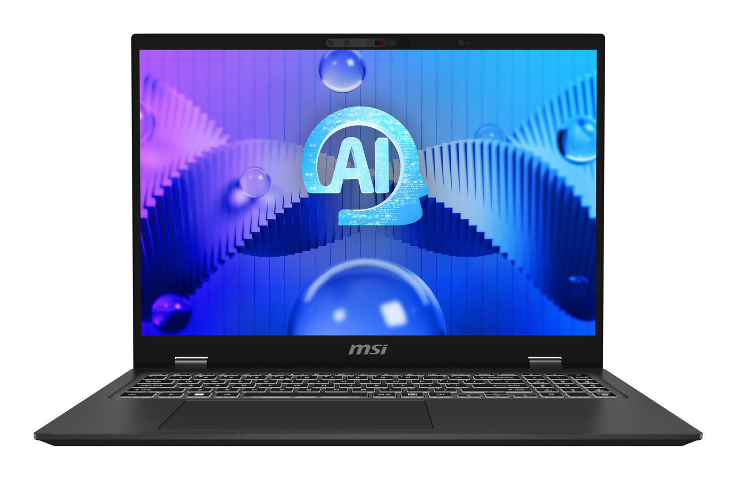 MSI Prestige 16 AI EVO B1MG-049US laptop Intel Core Ultra 7 155H 16" Quad HD+ 32 GB LPDDR5-SDRAM 1 TB SSD Wi-Fi 7 (802.11be) Windows 11 Pro Gray