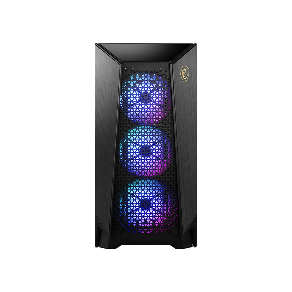 MSI Infinite ZS 9NVR-1482US AMD Ryzen™ 9 9900X3D 32 GB LPDDR5-SDRAM 2 TB SSD NVIDIA GeForce RTX 5070 Ti Windows 11 Pro Desktop PC Black