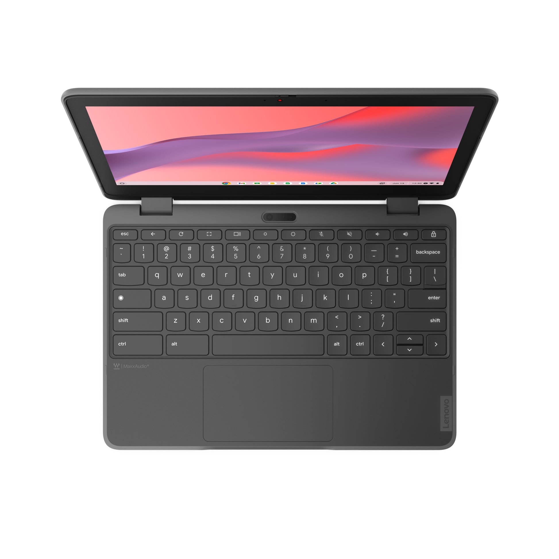 Lenovo 300e Yoga Chromebook Gen 4 MediaTek Kompanio 520 11.6" Touchscreen HD 8 GB LPDDR4x-SDRAM 64 GB eMMC Wi-Fi 6 (802.11ax) ChromeOS English Gray