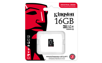 Kingston Technology Industrial 16 GB MicroSDHC UHS-I Class 10
