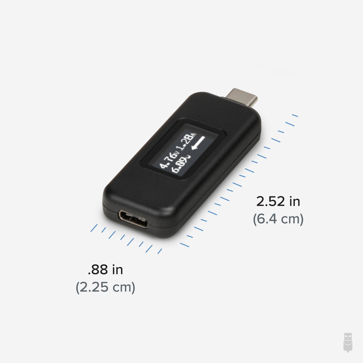 Plugable Technologies USBC-VAMETER power supply tester Black