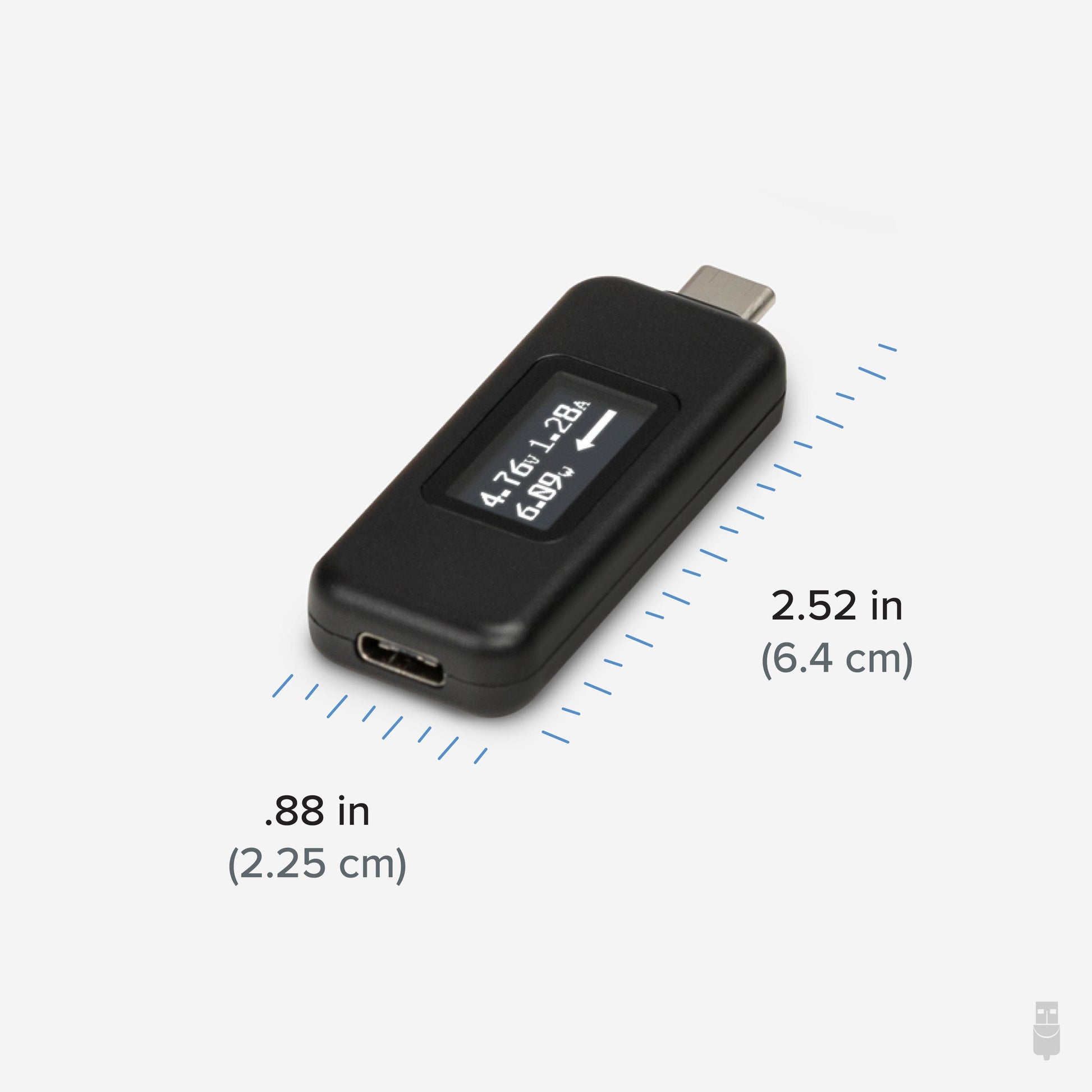 Plugable Technologies USBC-VAMETER power supply tester Black