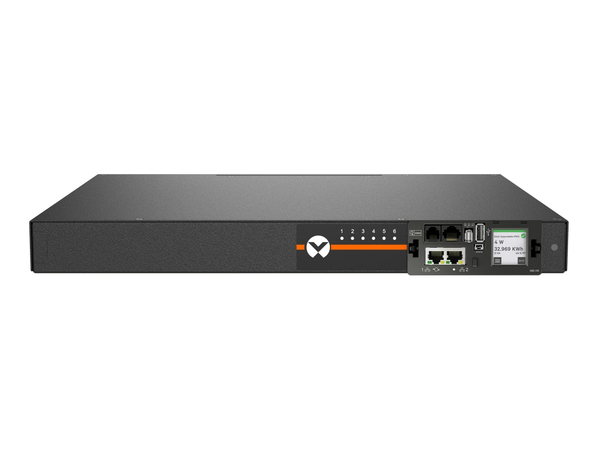Vertiv Geist MUU5M1R0-06L137-1C14A9H00-S power distribution unit (PDU) 6 AC outlet(s) 0U Black