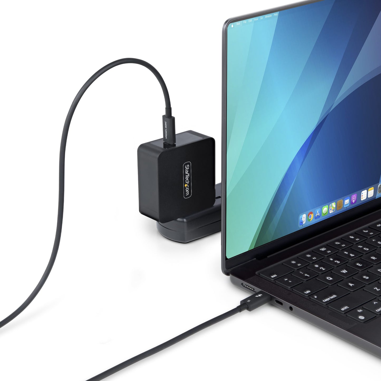 StarTech.com TBLT5MM80CM240W Thunderbolt cable 31.5" (0.8 m) 80 Gbit/s Black