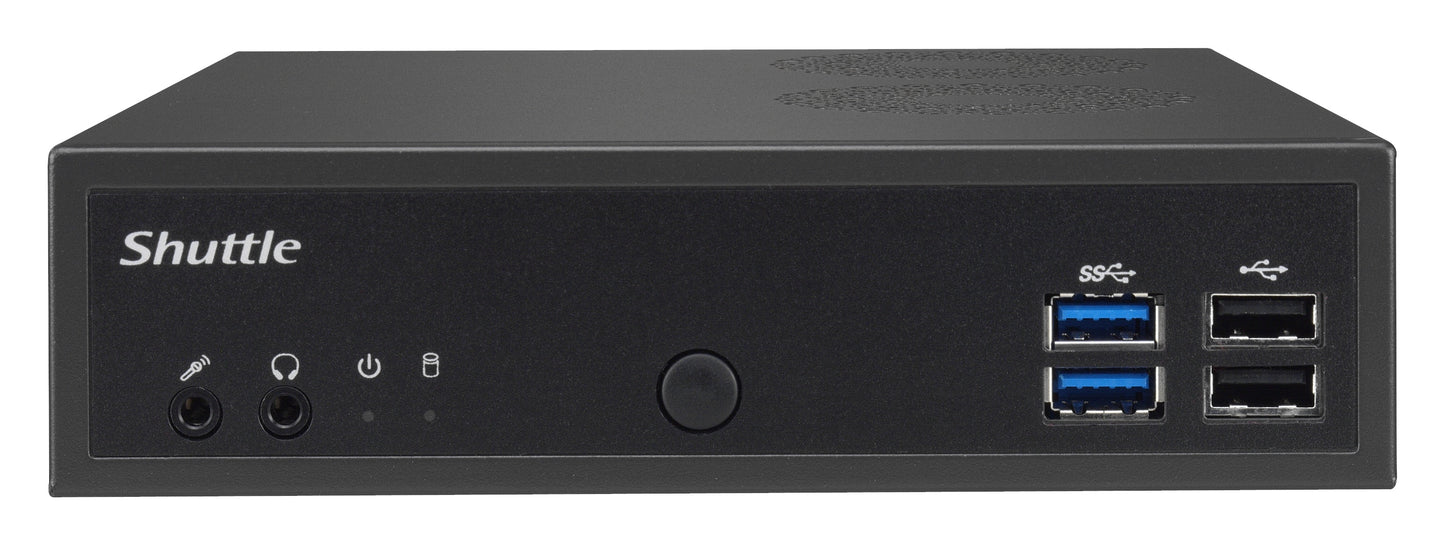 Shuttle XP? slim DH02U5 PC/workstation barebone Black i5-7200U BGA 1356 2.5 GHz