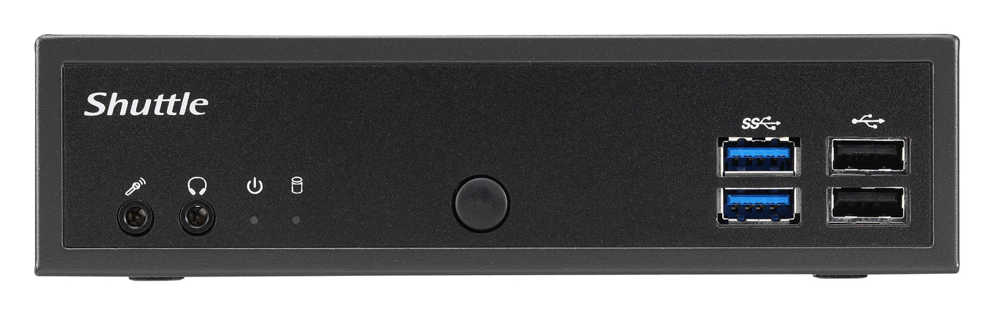 Shuttle XP? slim DH02U5 PC/workstation barebone Black i5-7200U BGA 1356 2.5 GHz