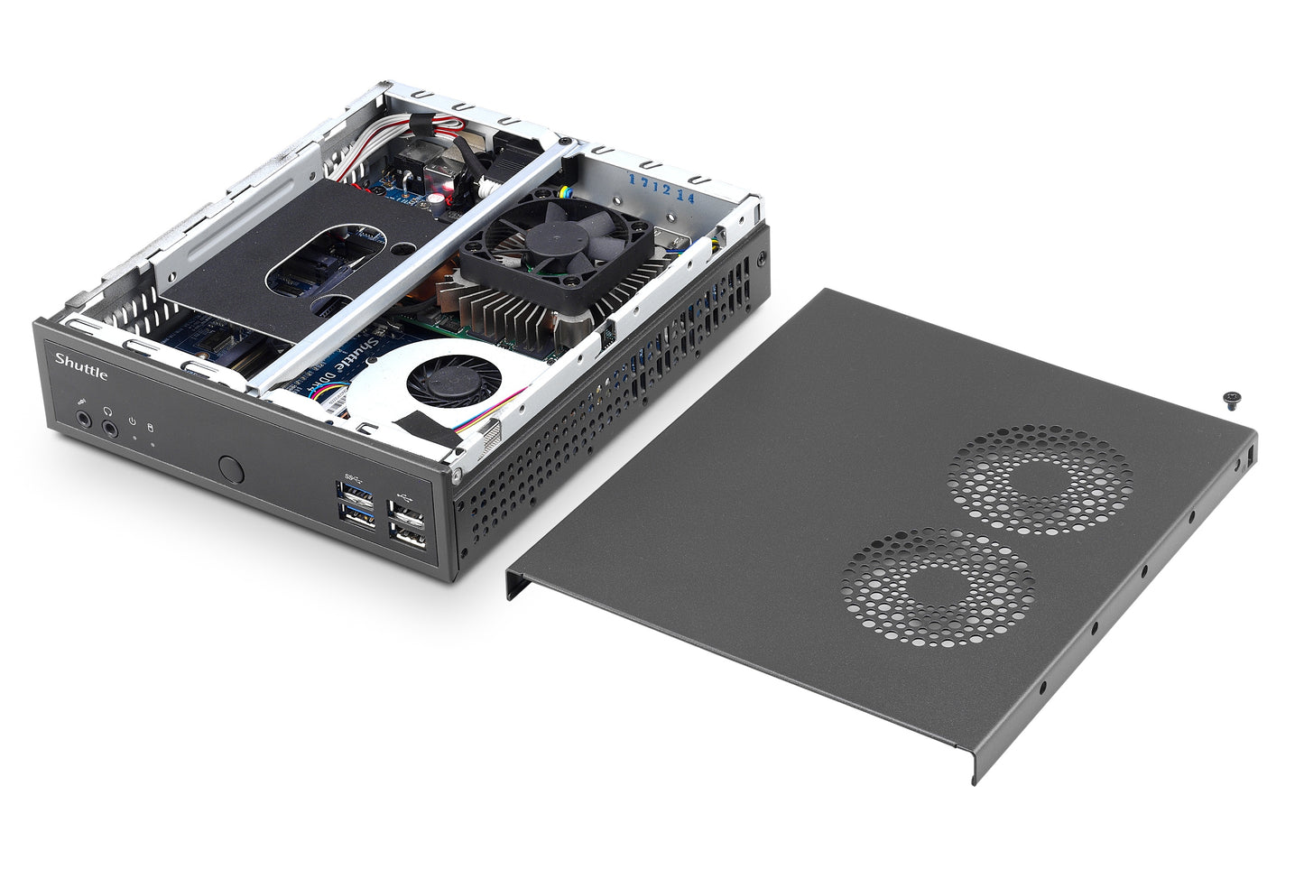 Shuttle XP? slim DH02U5 PC/workstation barebone Black i5-7200U BGA 1356 2.5 GHz