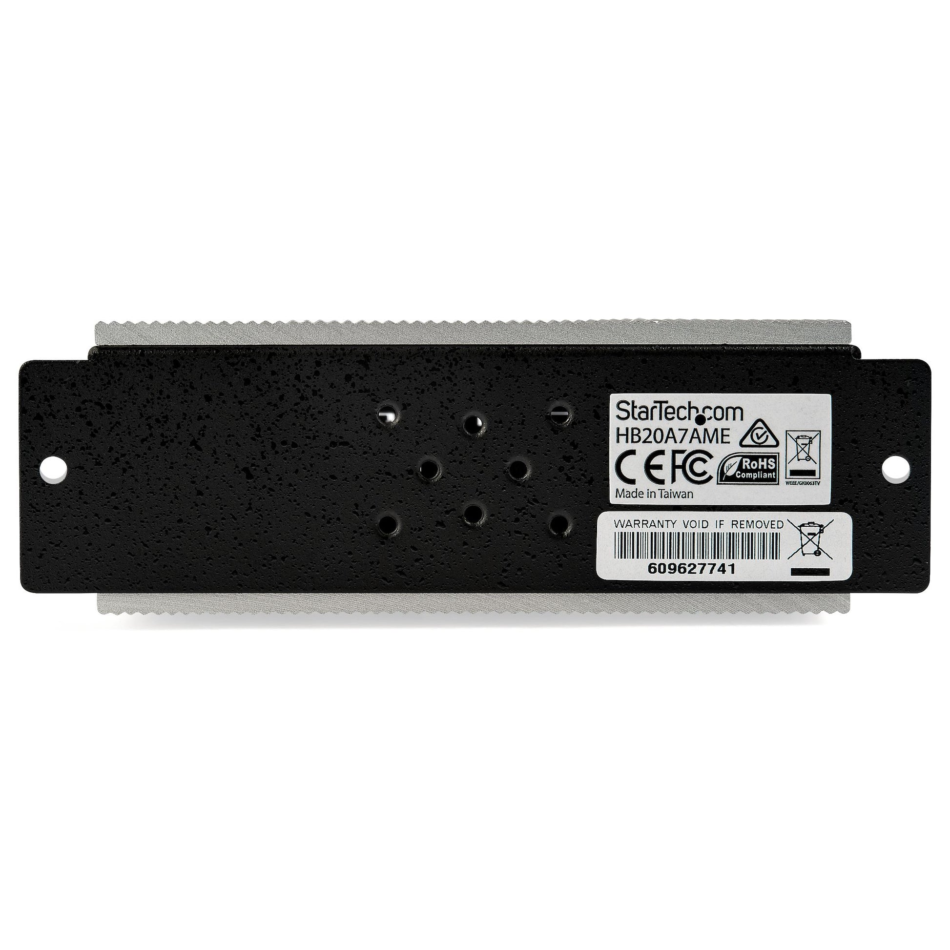 StarTech.com HB20A7AME interface hub USB 2.0 Type-B 480 Mbit/s Black