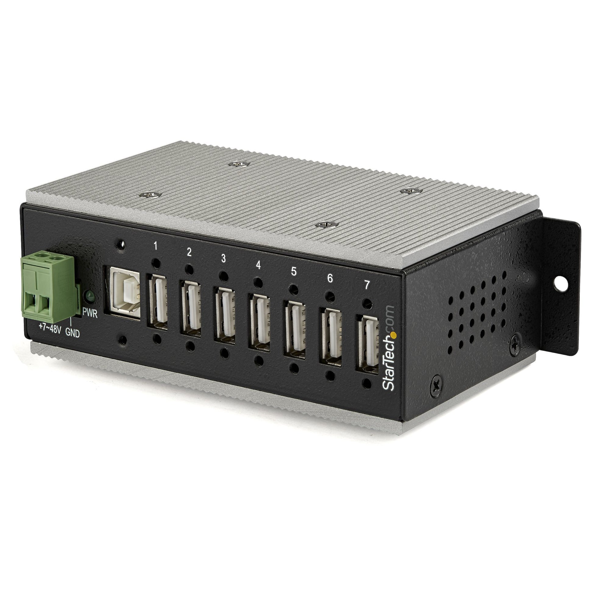 StarTech.com HB20A7AME interface hub USB 2.0 Type-B 480 Mbit/s Black