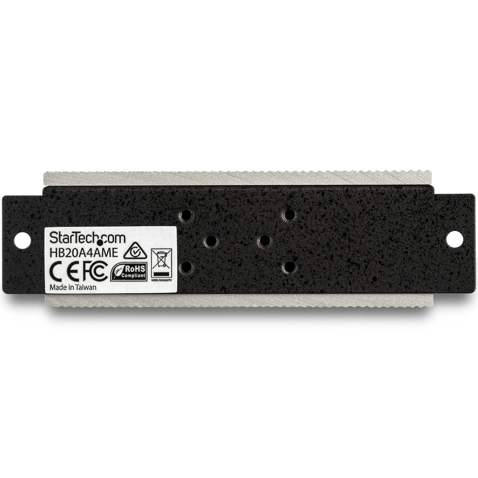 StarTech.com HB20A4AME interface hub USB 2.0 Type-B 480 Mbit/s Black