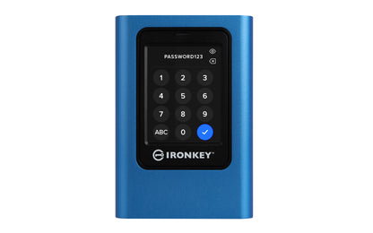 Kingston Technology IronKey Vault Privacy 80 1.92 TB USB Type-C 3.2 Gen 1 (3.1 Gen 1) Blue