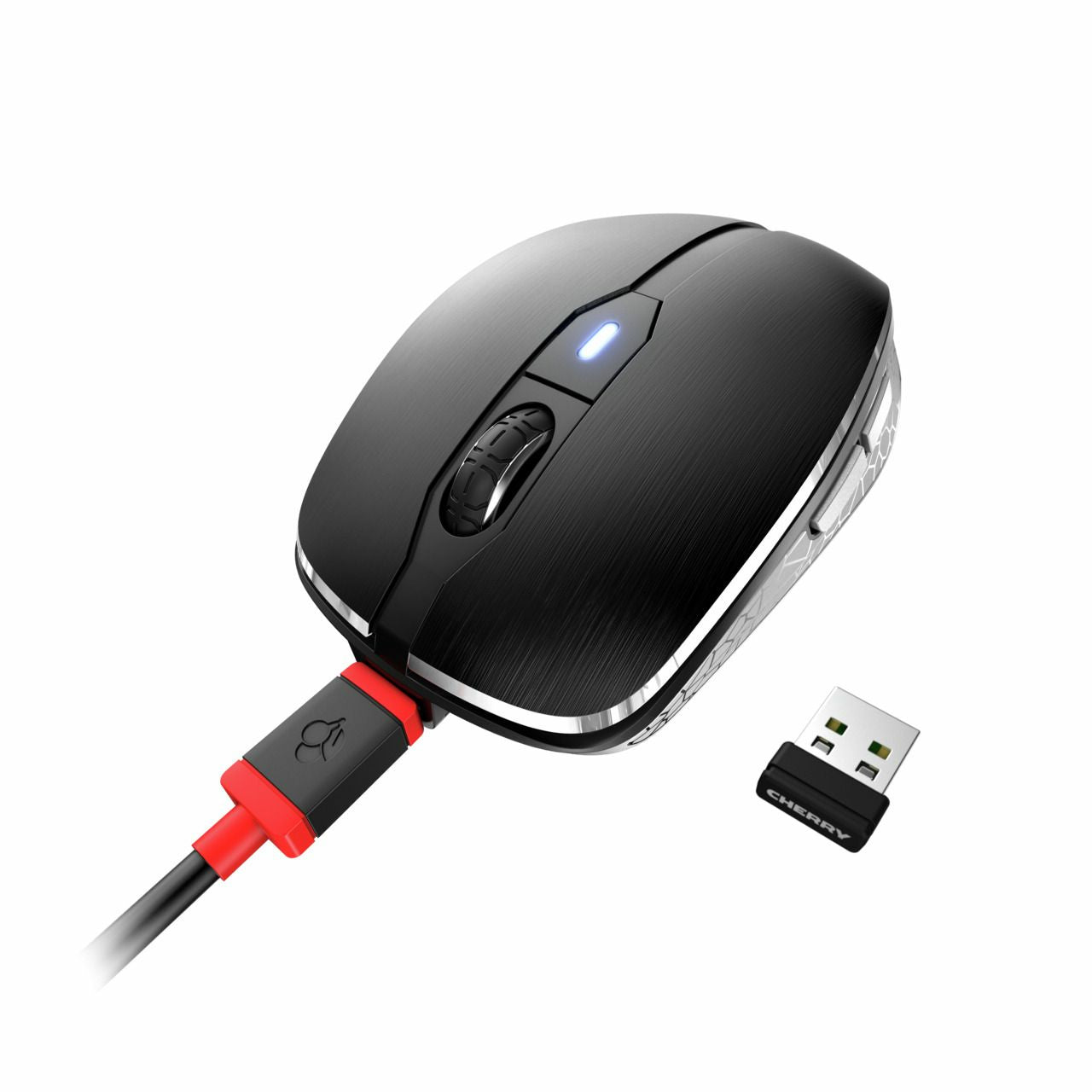 CHERRY JW-8100US mouse Universal Ambidextrous RF Wireless + Bluetooth Optical 3000 DPI