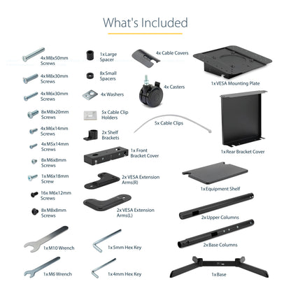 StarTech.com MBLTVSTNDEC TV mount/stand 70" Black