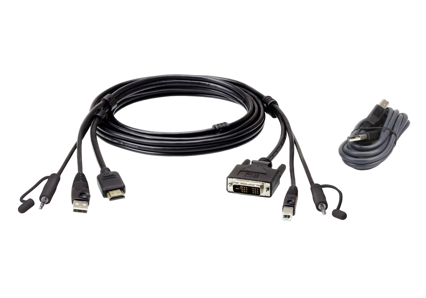 ATEN 2L-7D02DHX2 KVM cable Black 70.9" (1.8 m)