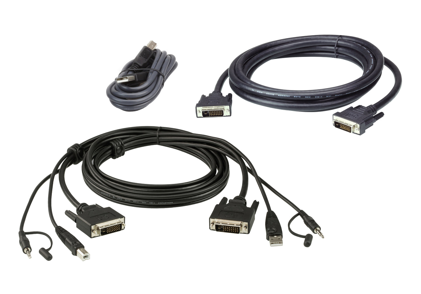 ATEN 2L-7D03UDX5 KVM cable Black 118.1" (3 m)