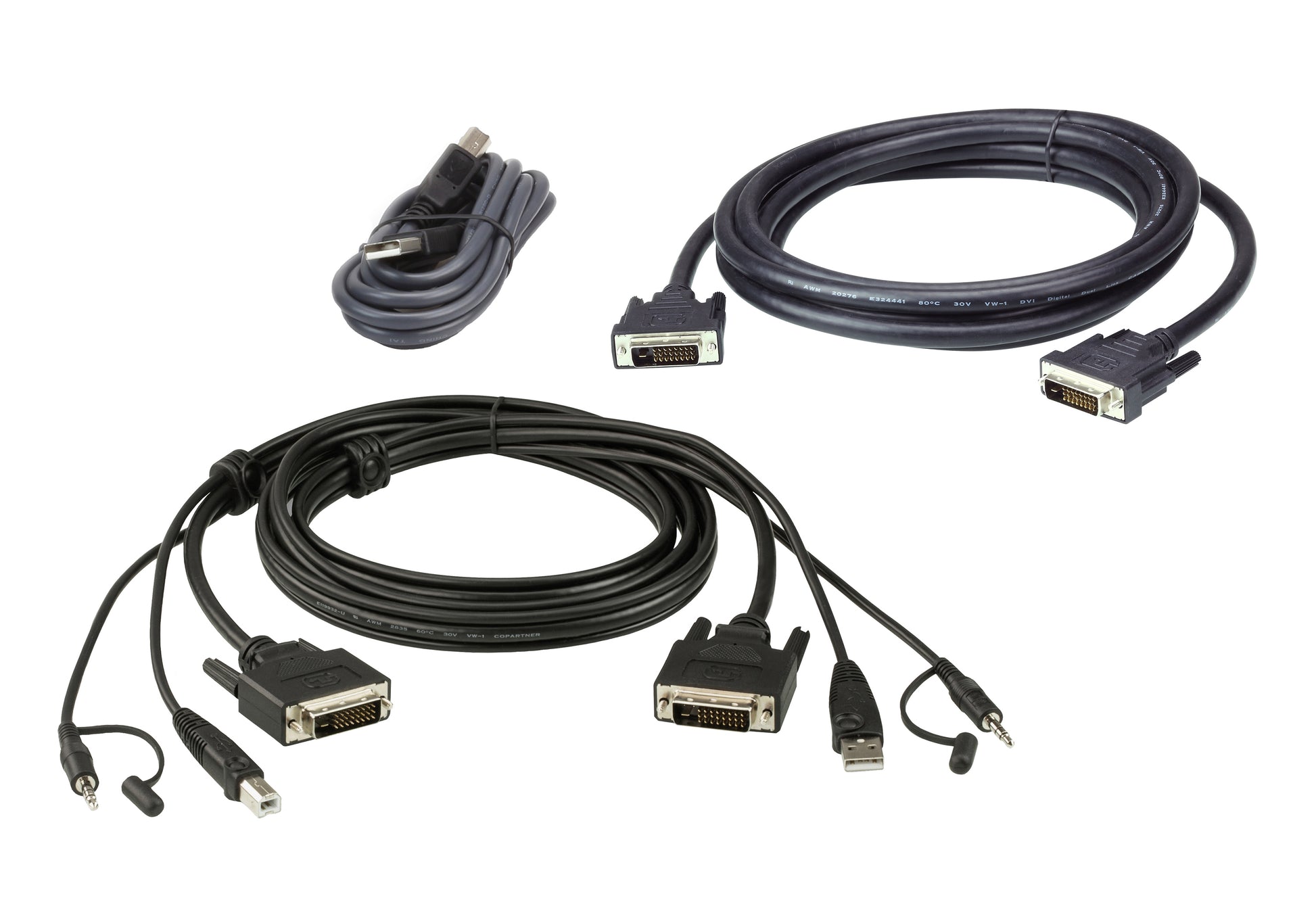 ATEN 2L-7D03UDX5 KVM cable Black 118.1" (3 m)