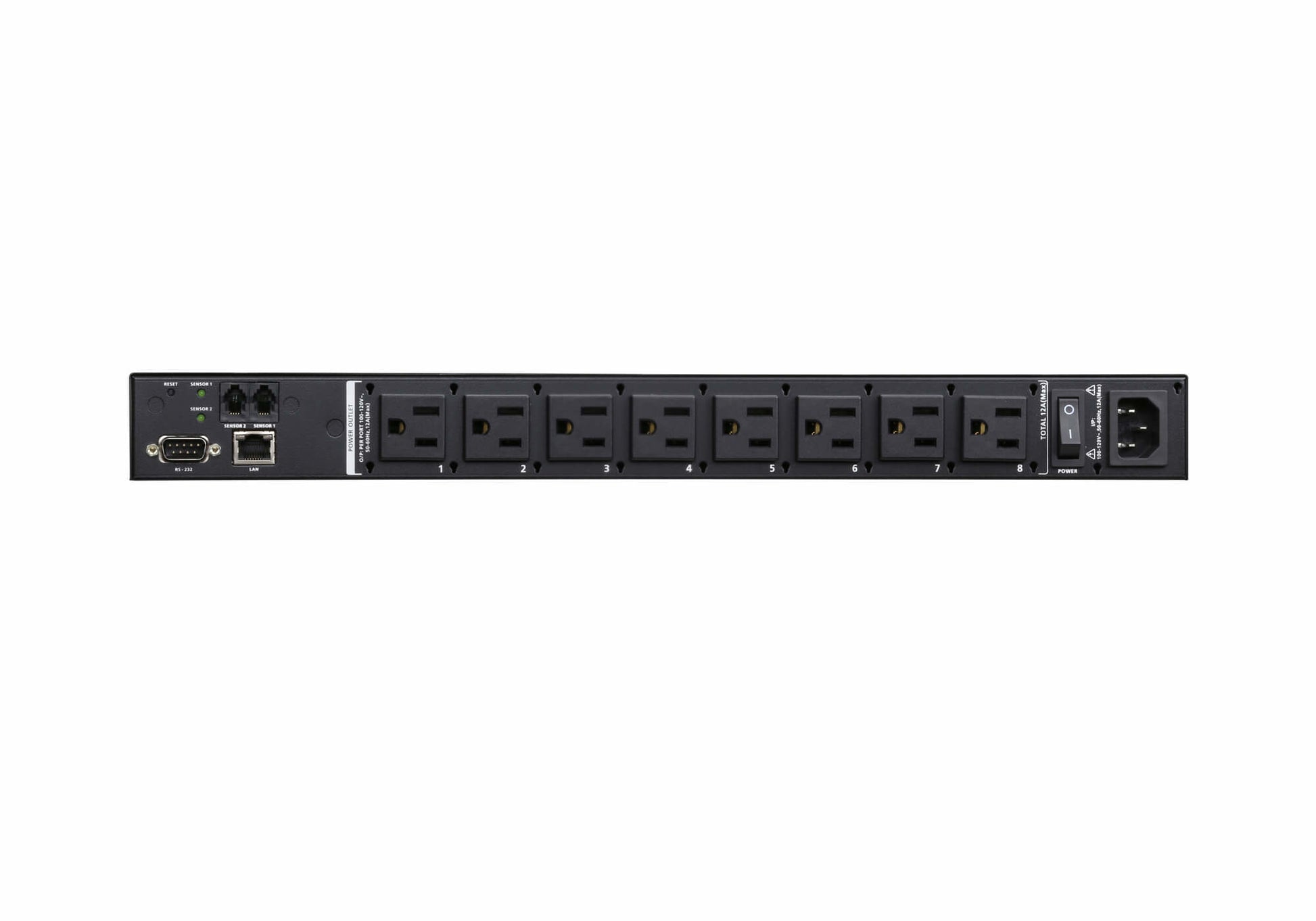 ATEN PE6108AV power distribution unit (PDU) 8 AC outlet(s) 1U Black