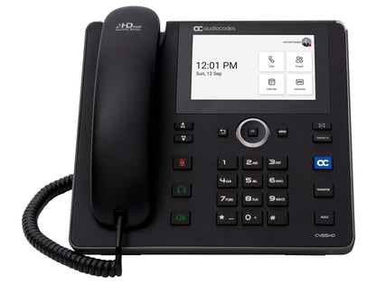 AudioCodes C455HD IP phone Black 8 lines TFT Wi-Fi