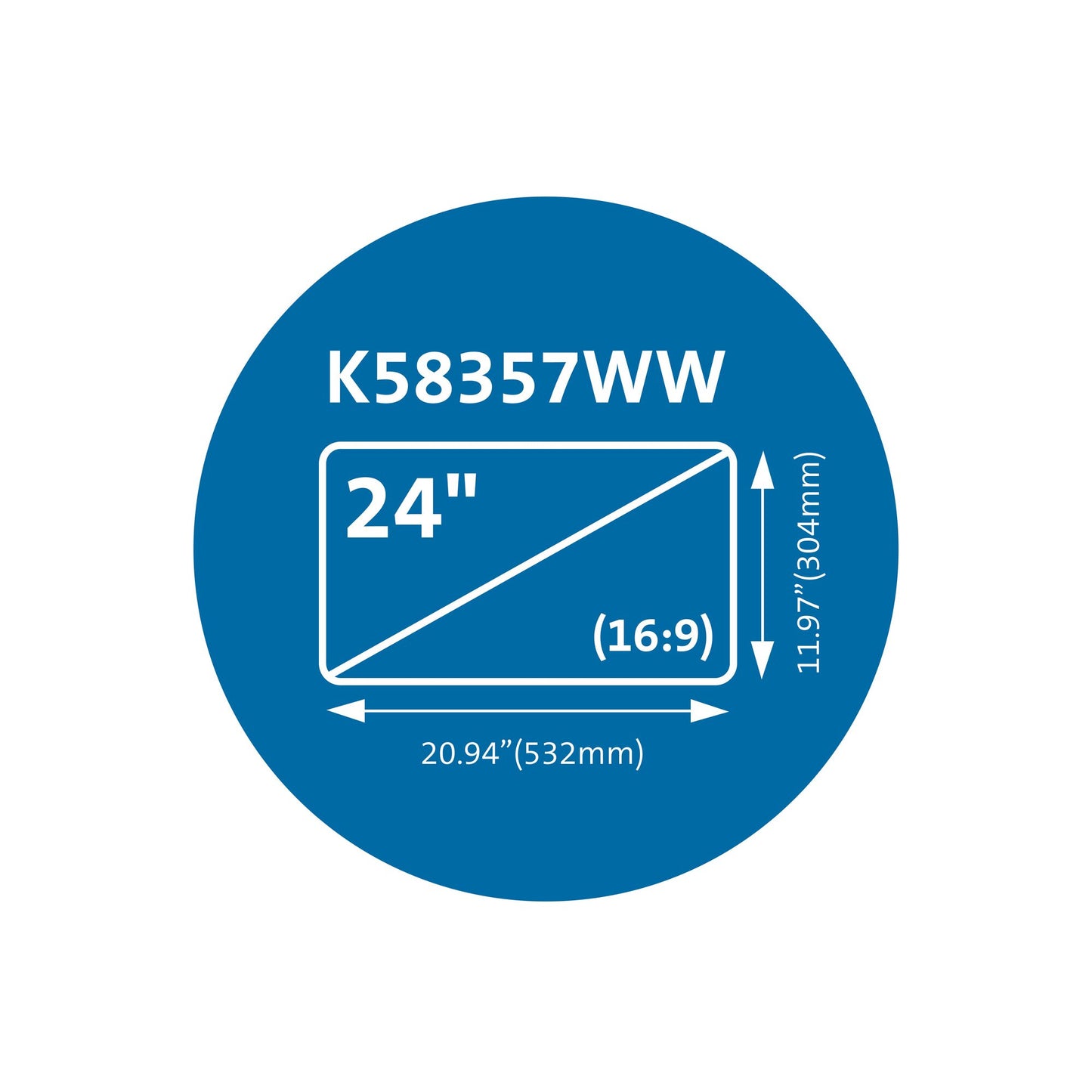 Kensington MagPro™ 24.0" (16:9) Monitor Privacy Screen with Magnetic Strip