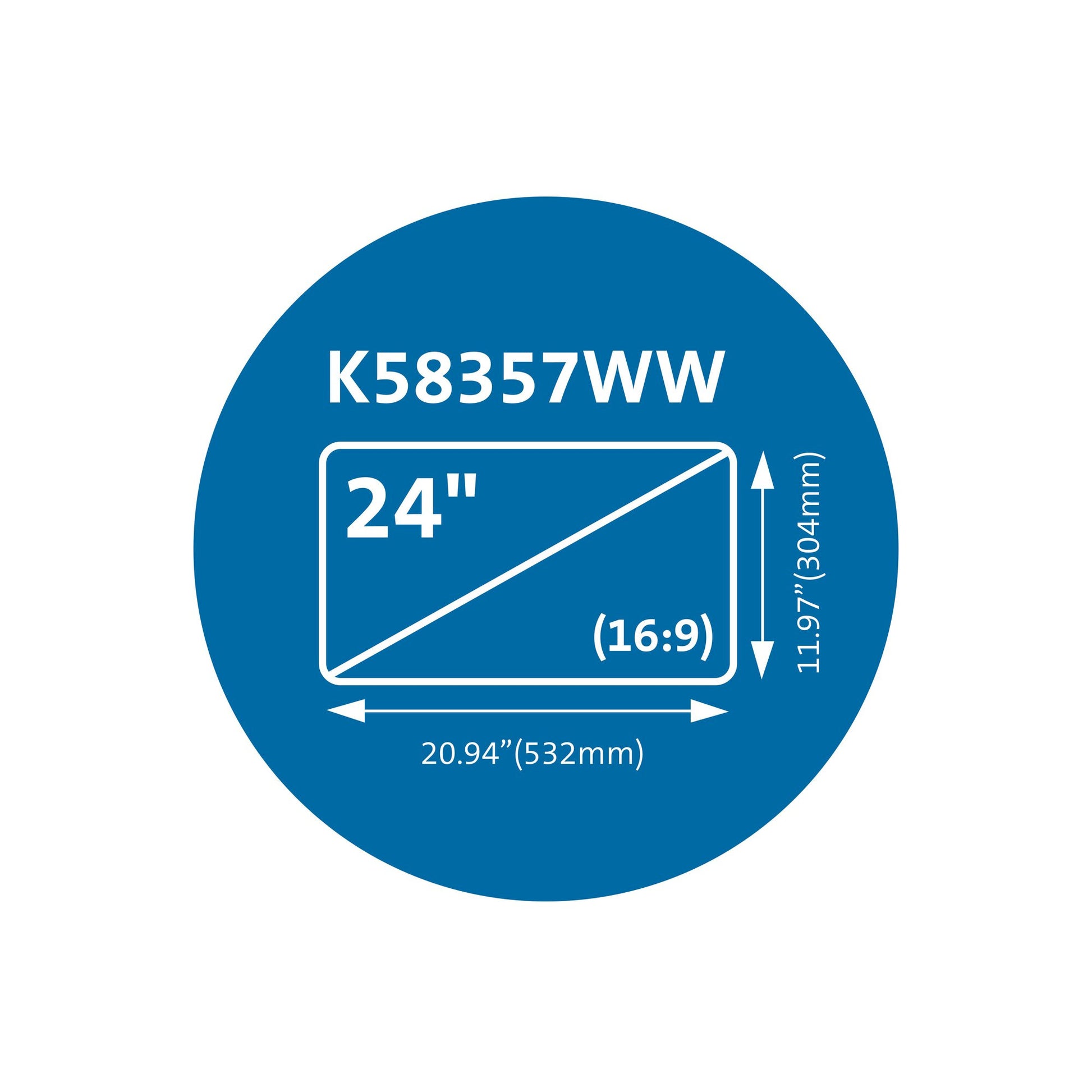 Kensington MagPro™ 24.0" (16:9) Monitor Privacy Screen with Magnetic Strip