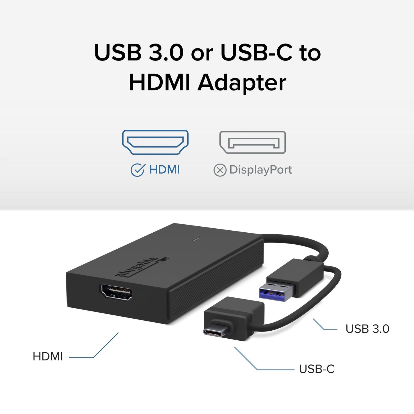 Plugable Technologies UGA-HDMI-S USB graphics adapter 2560 x 1440 pixels Black