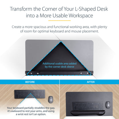 StarTech.com DSKCRNRSLV desk tray/organizer Steel Black