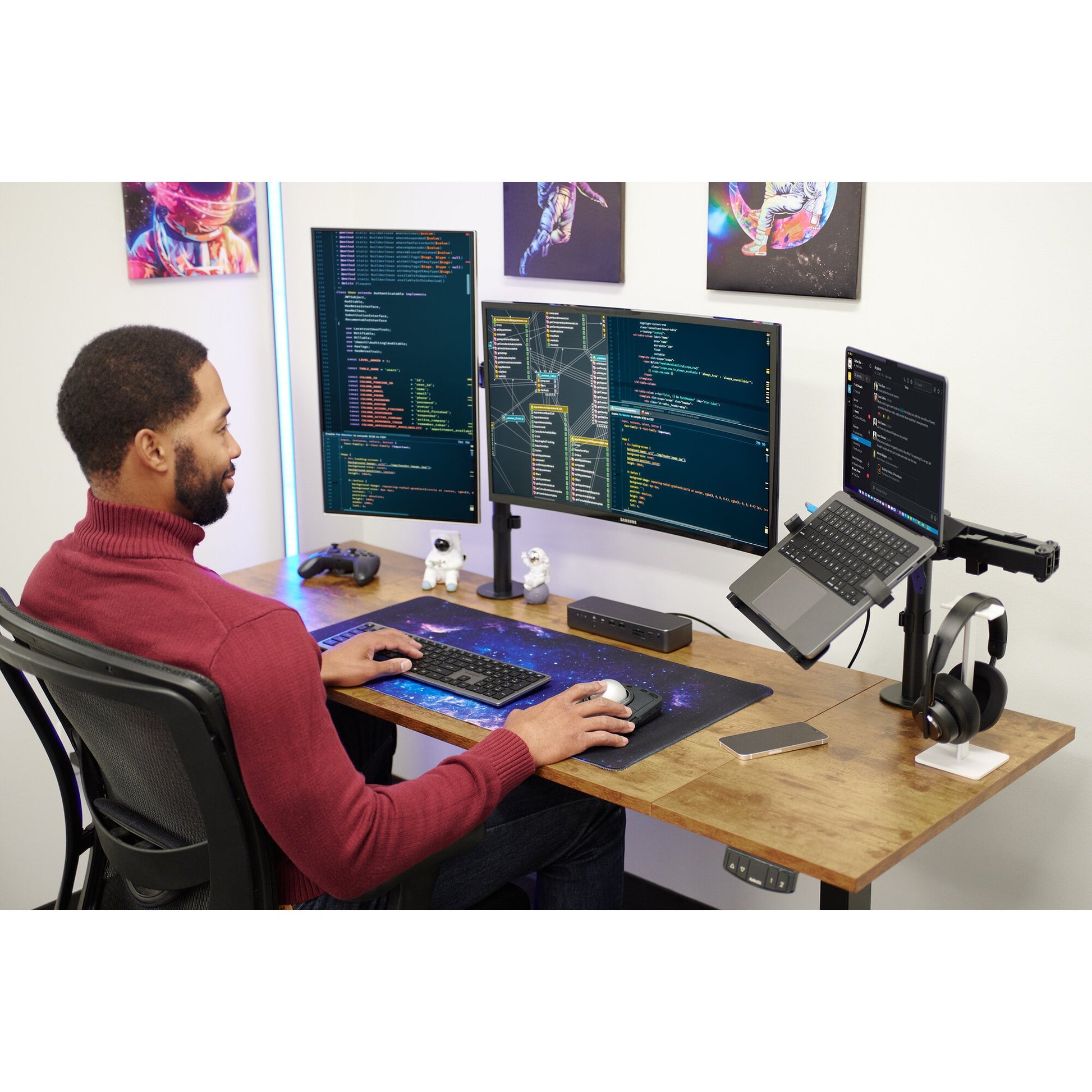Kensington H3000 Headset Wireless Head-band Gaming USB Type-C Bluetooth Black