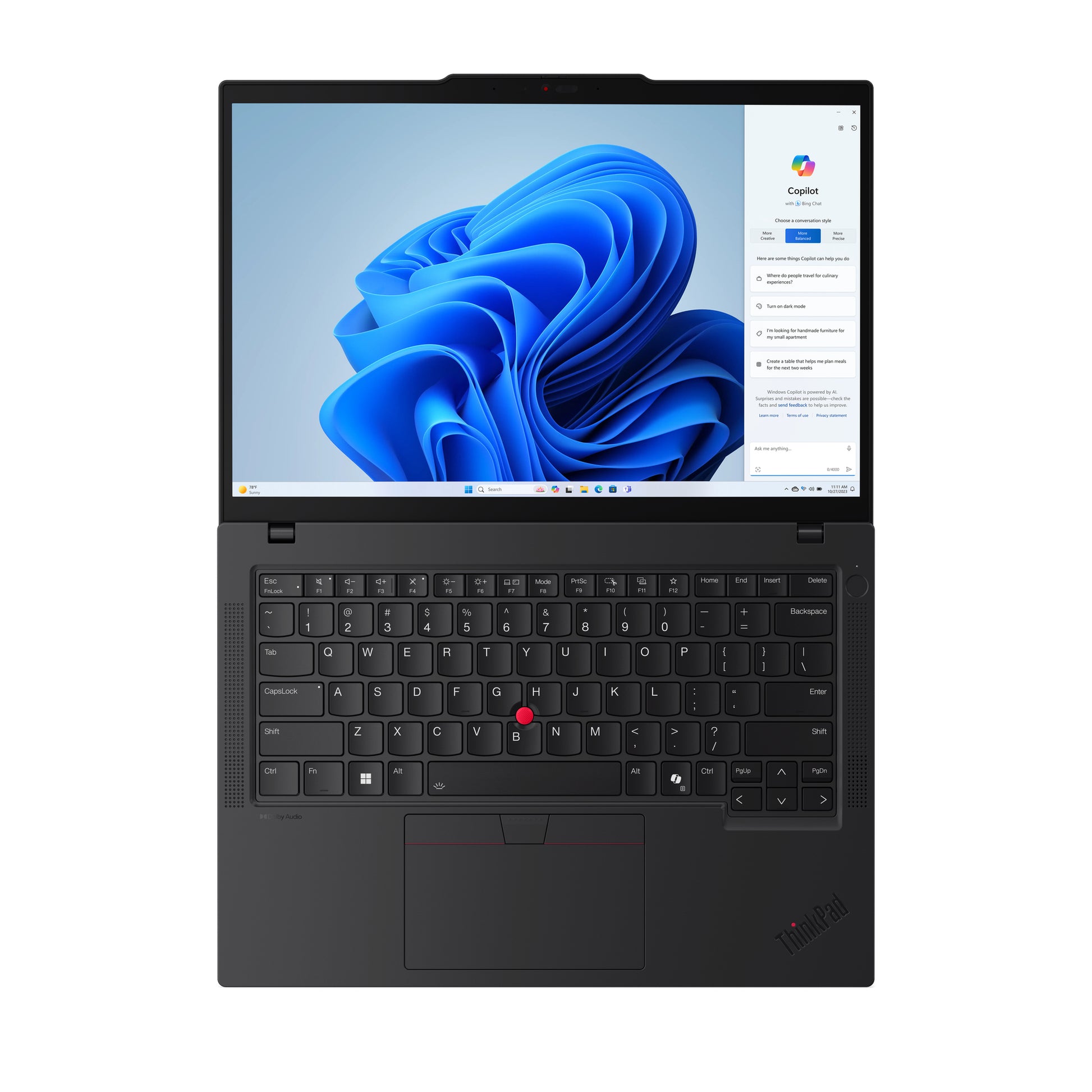 Lenovo ThinkPad T14 Gen 5 (AMD) AMD Ryzen™ 7 PRO 8840U Laptop 14" WUXGA 16 GB DDR5-SDRAM 512 GB SSD Wi-Fi 6E (802.11ax) Windows 11 Pro Black