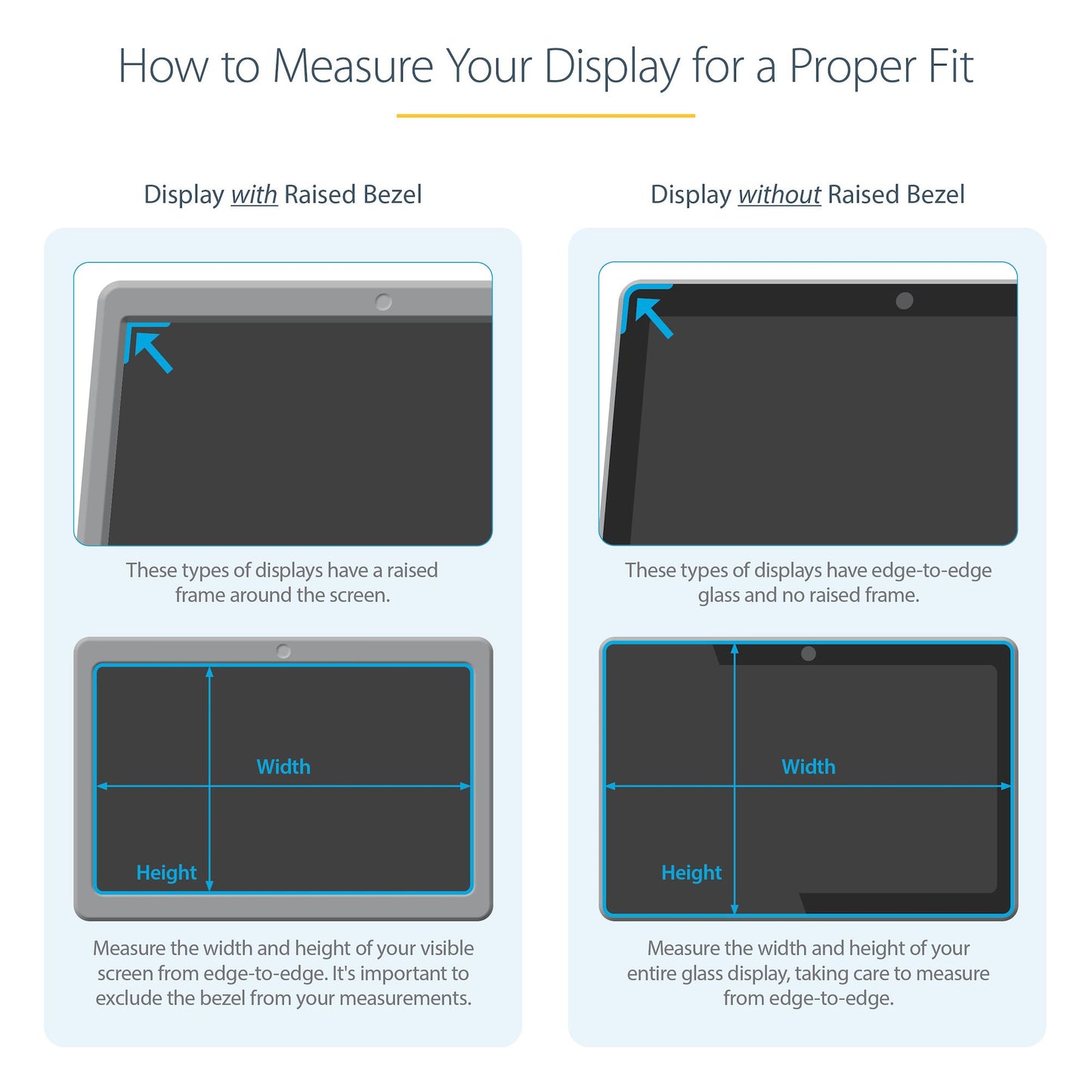 StarTech.com 156L-PRIVACY-SCREEN display privacy filters 15.6" Laptop Frameless display privacy filter