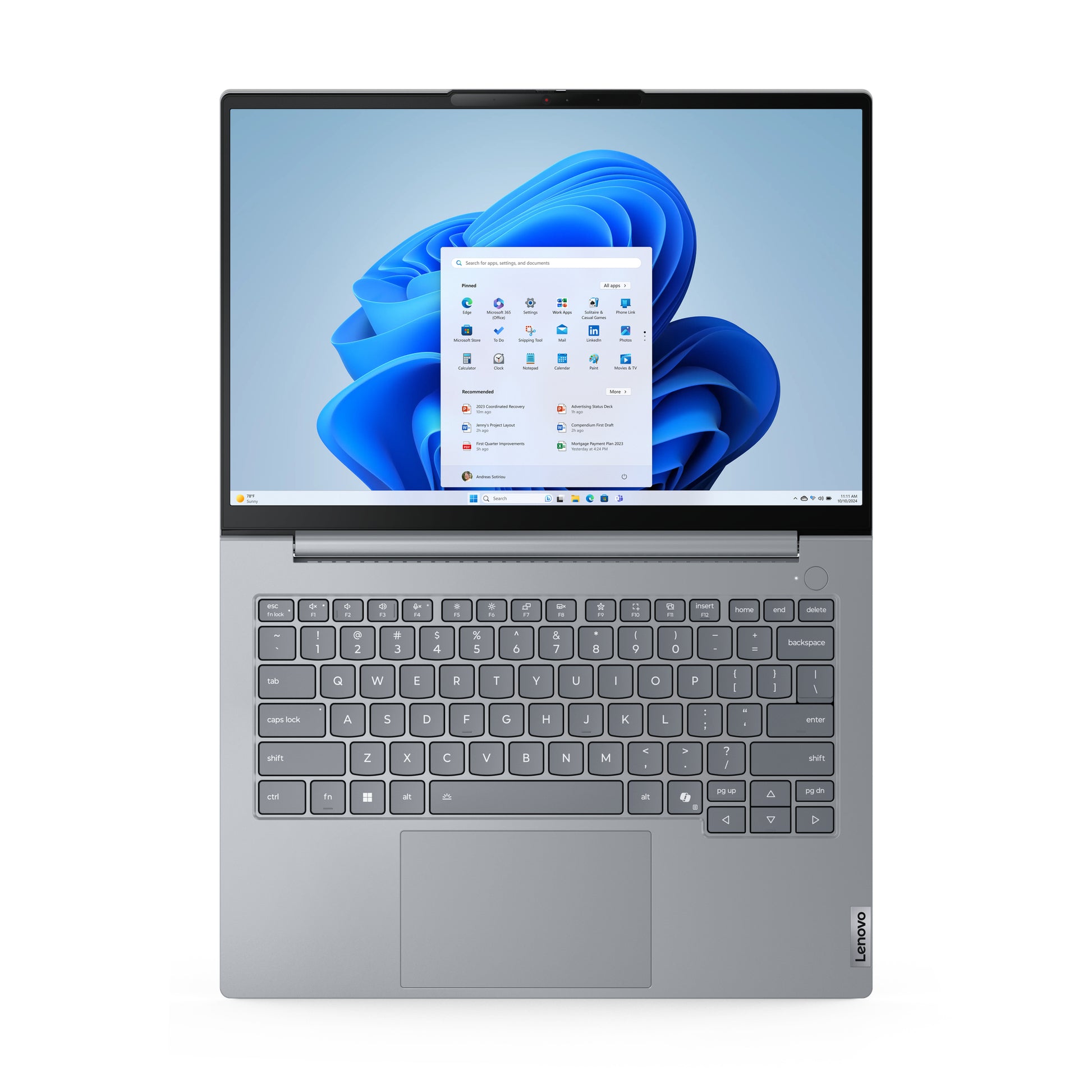 Lenovo ThinkBook 14 G8 IAL Intel Core Ultra 7 255H Laptop 14" Touchscreen WUXGA 16 GB DDR5-SDRAM 512 GB SSD Wi-Fi 6E (802.11ax) Windows 11 Pro Gray