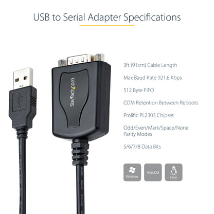 StarTech.com 21050-PC-SERIAL-LP interface cards/adapter Internal