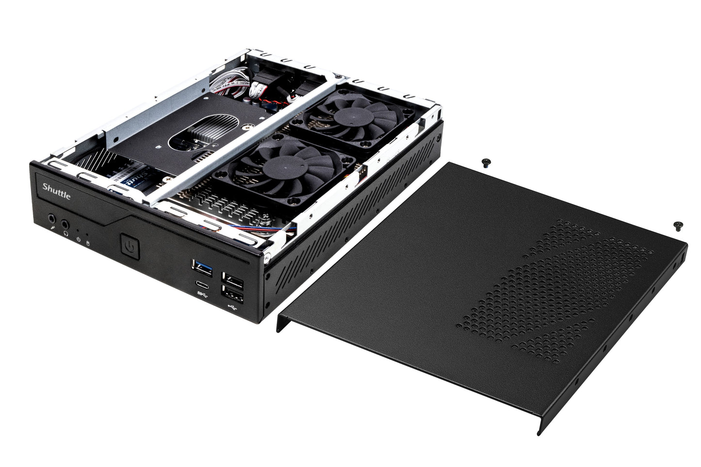 Shuttle DH610 PC/workstation barebone 1.3L sized PC Black LGA 1700