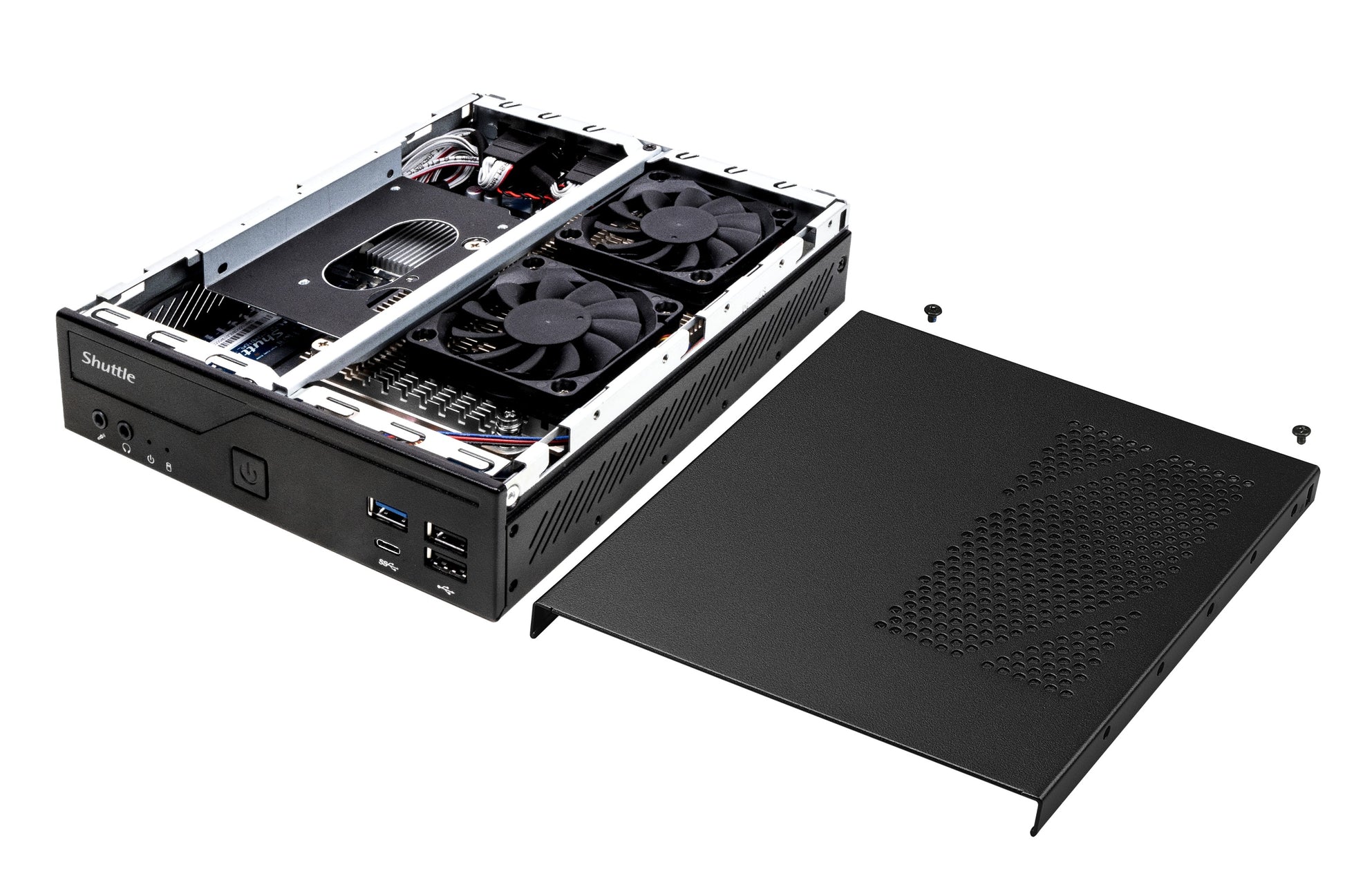 Shuttle DH610 PC/workstation barebone 1.3L sized PC Black LGA 1700