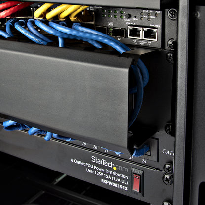 StarTech.com CMDUCT2U rack accessory Cable management panel