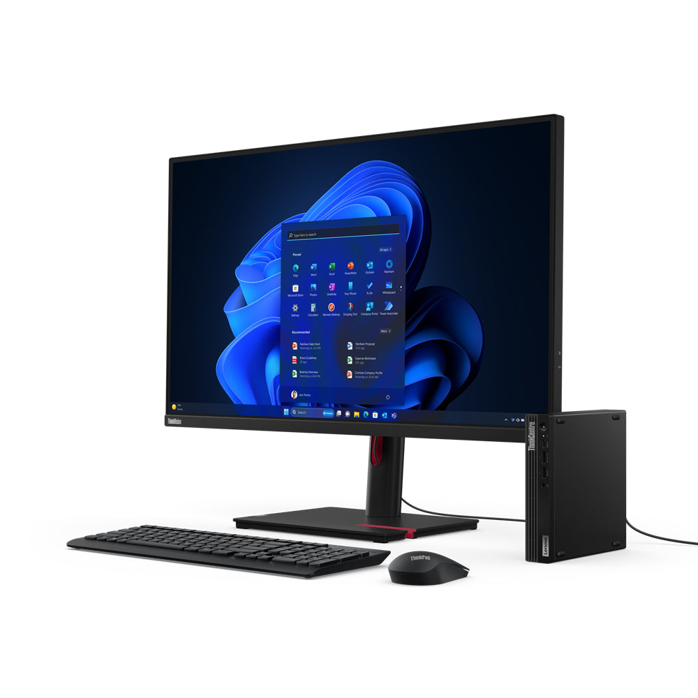 Lenovo ThinkCentre M70q Gen 5 Intel® Core™ i5 i5-14400T 16 GB DDR5-SDRAM 512 GB SSD Windows 11 Pro Mini PC Black
