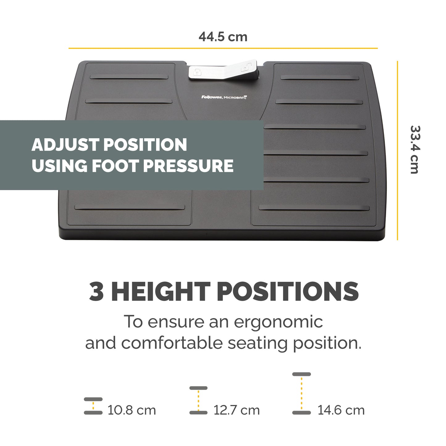 Fellowes 8035001 foot rest Black