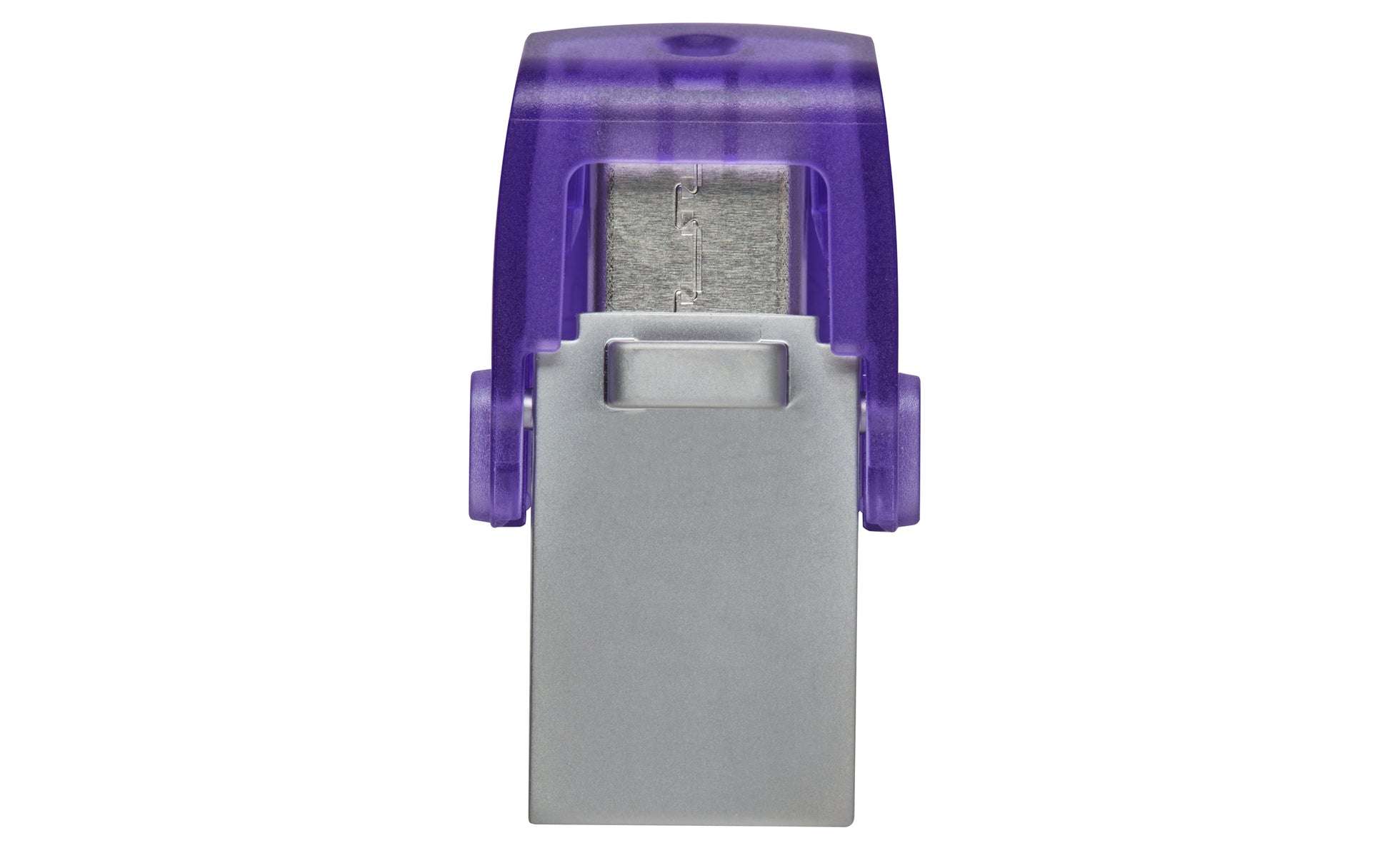 Kingston Technology DataTraveler microDuo 3C USB flash drive 64 GB USB Type-A / USB Type-C 3.2 Gen 1 (3.1 Gen 1) Purple, Stainless steel