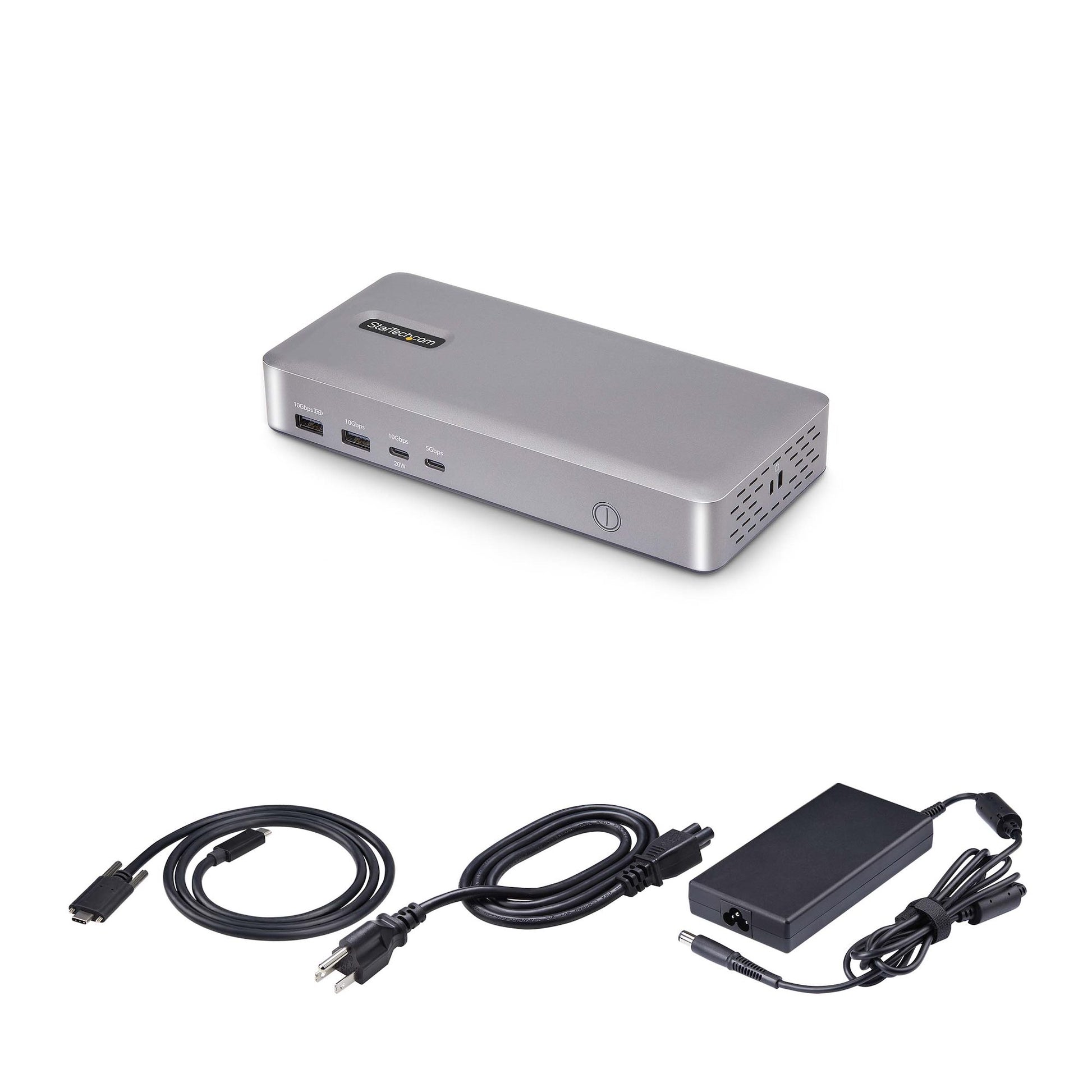StarTech.com 155NA-USB4-DOCK laptop dock/port replicator Wired Silver
