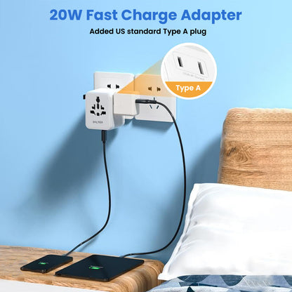 20W GaN III Fast Charging Travel Adapter